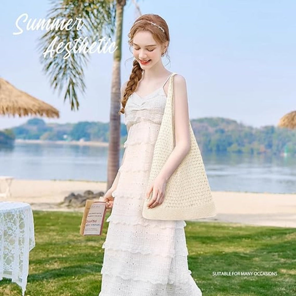 The Coastal Breeze Knit Hobo Bag