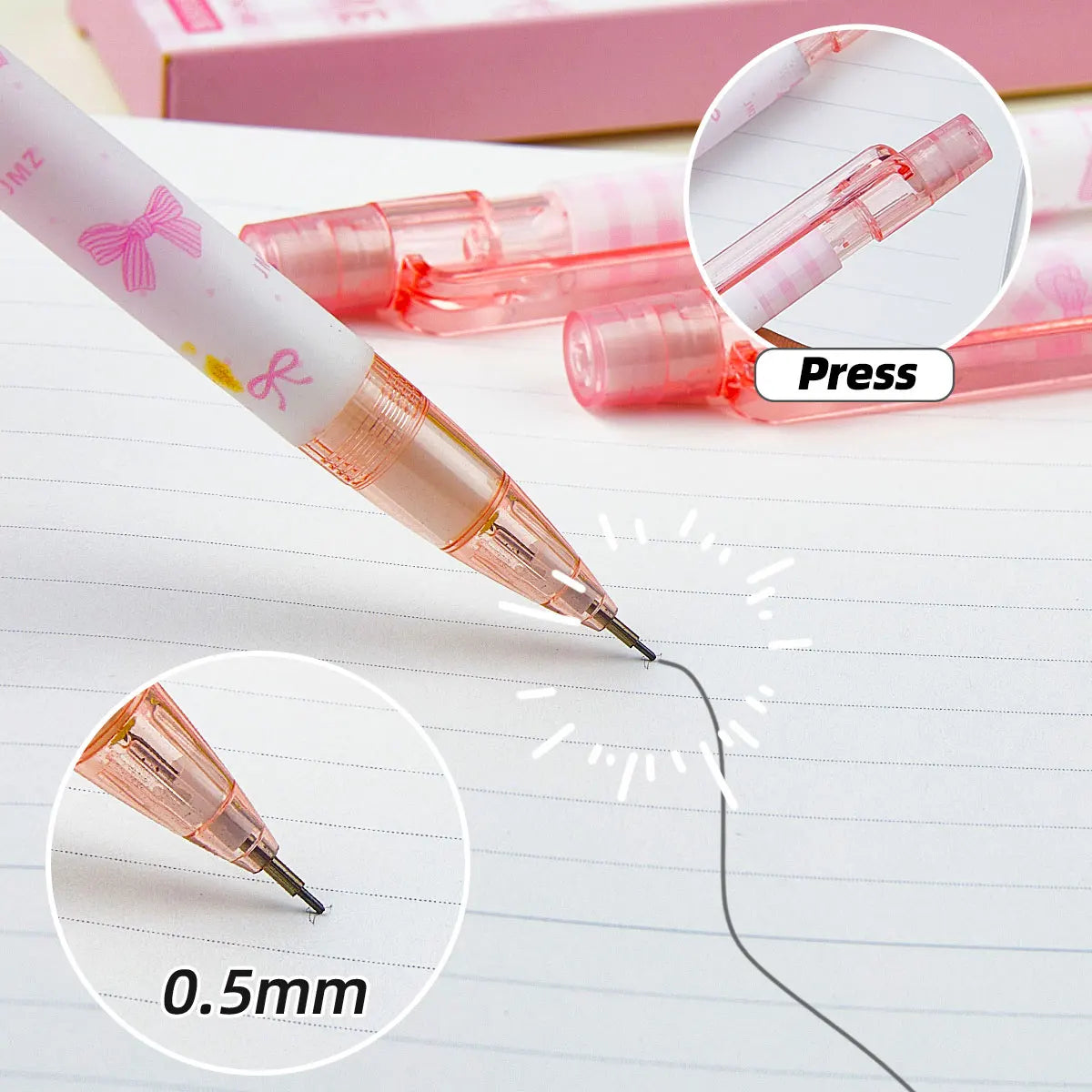 Coquette Bow Mechanical Pencil Set