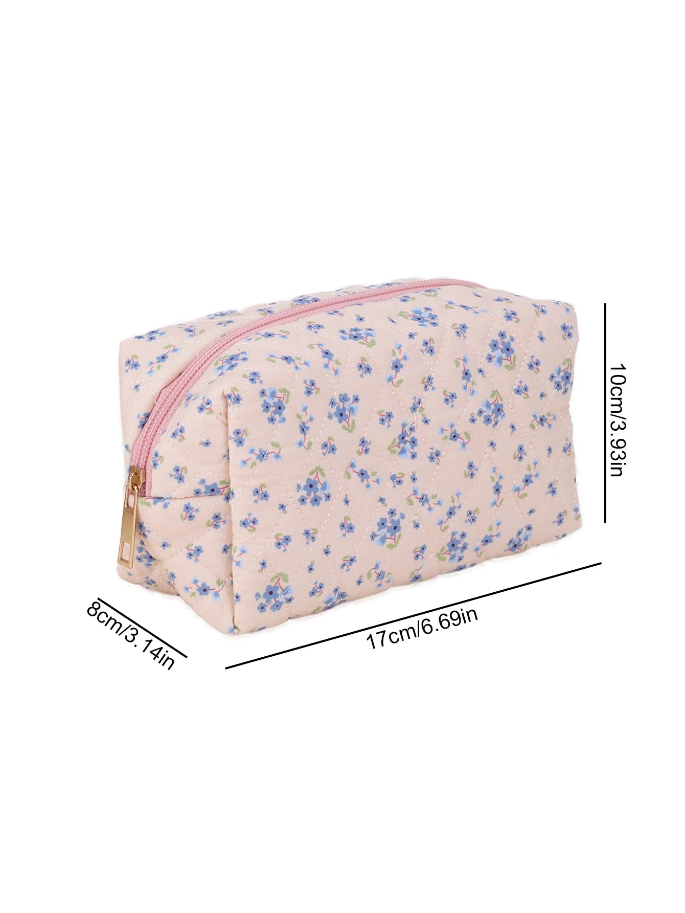 Coquette Quilted Cosmetic Bag