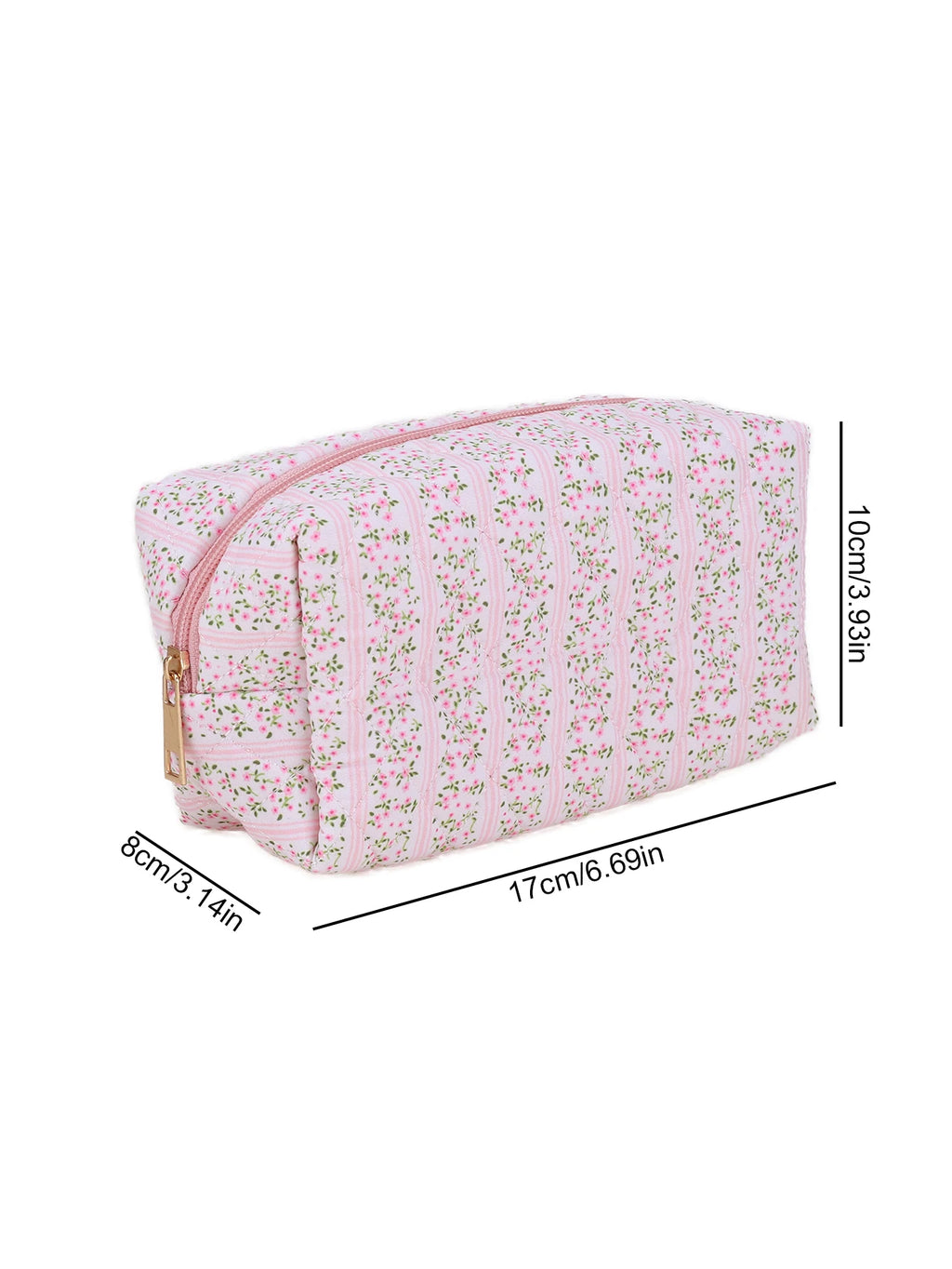 Coquette Quilted Cosmetic Bag